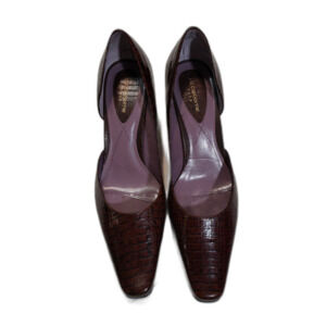 Liz Claiborne Flex Faux Leather Alligator Heels Shoes Size 9.5